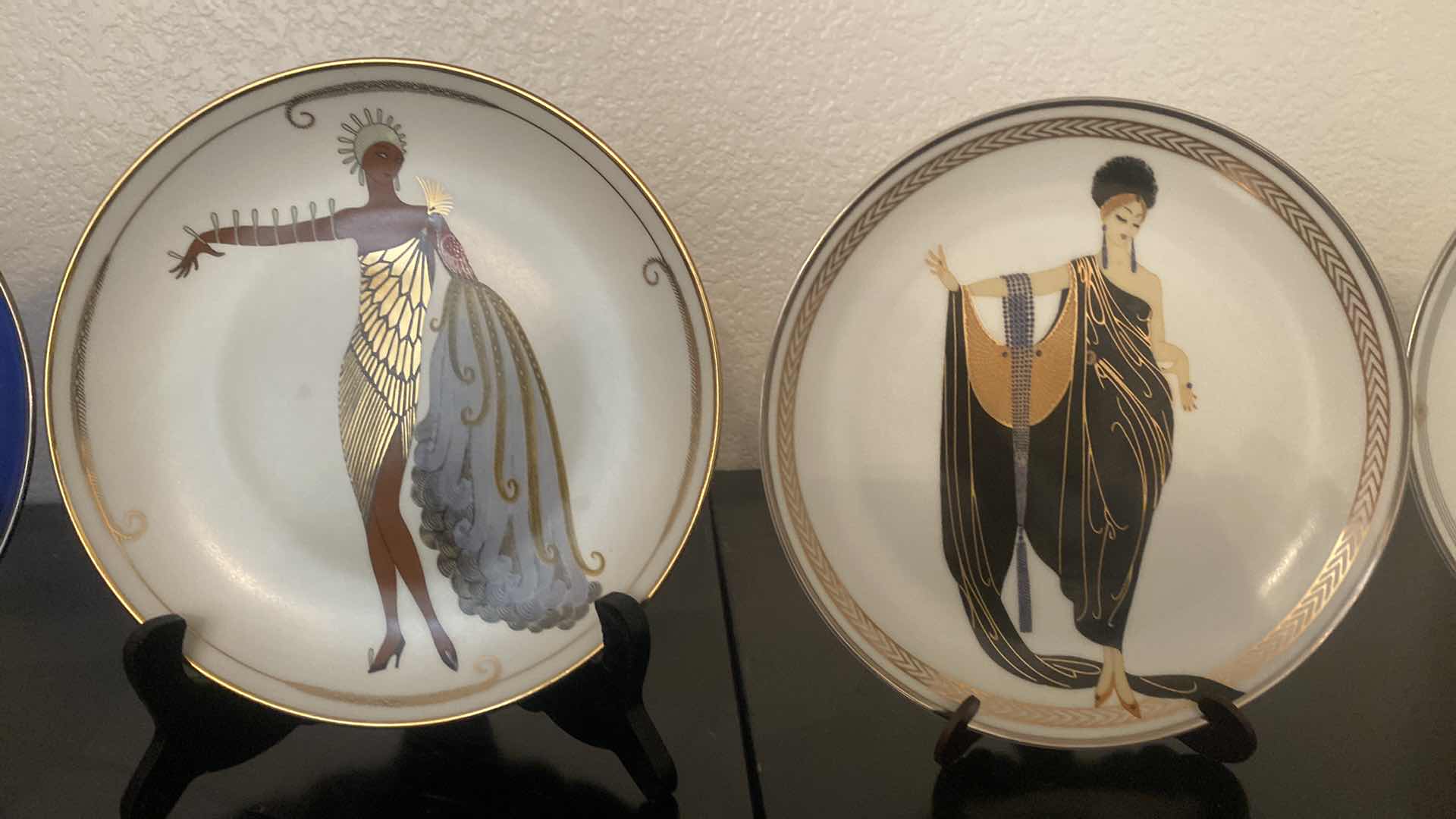 Photo 3 of 5 ERTE COLLECTIBLE DISHES 8” WITH STANDS