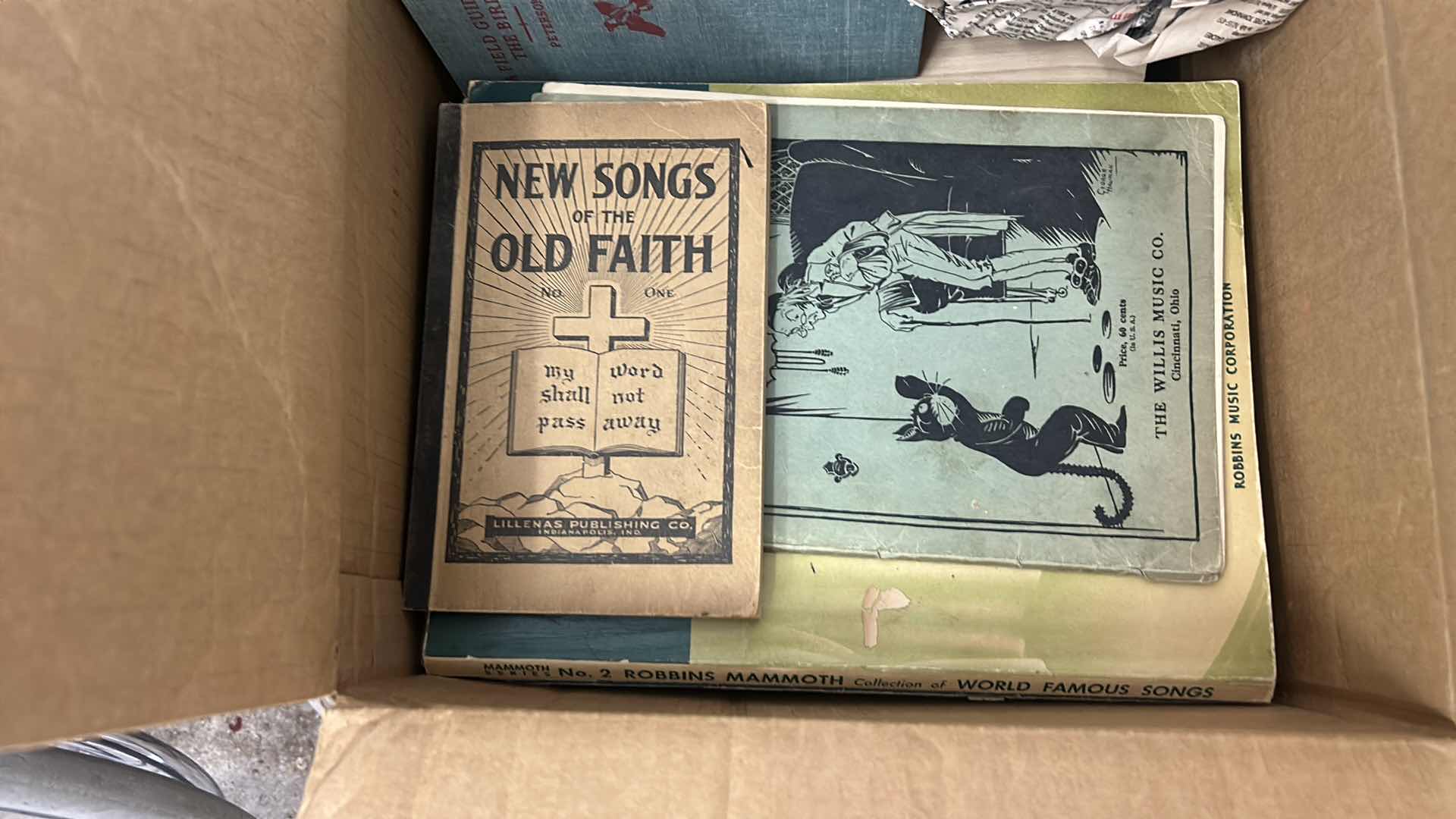 Photo 4 of BOX OF OLD SHEET MUSIC AND BIBLES