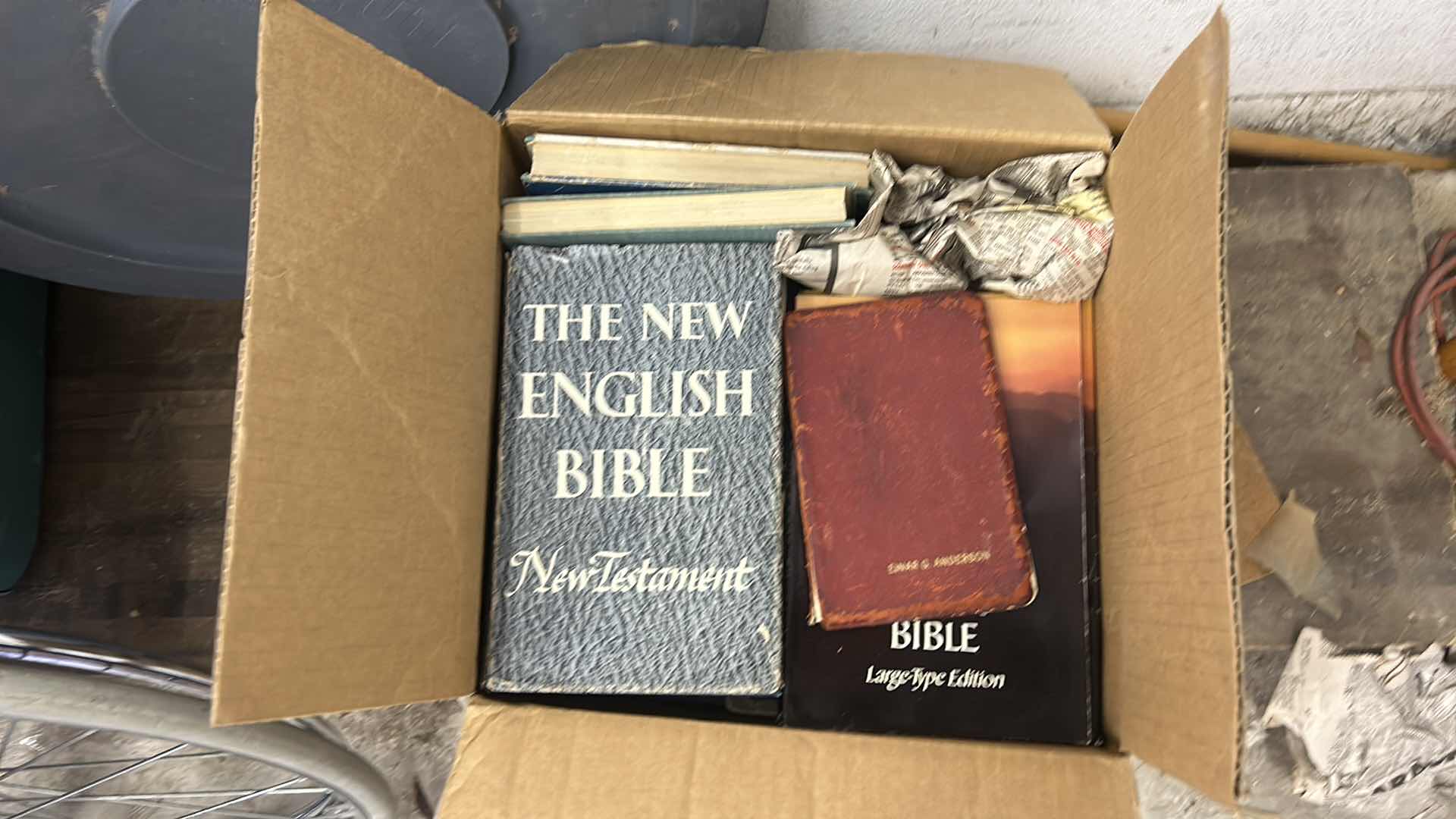 Photo 2 of BOX OF OLD SHEET MUSIC AND BIBLES