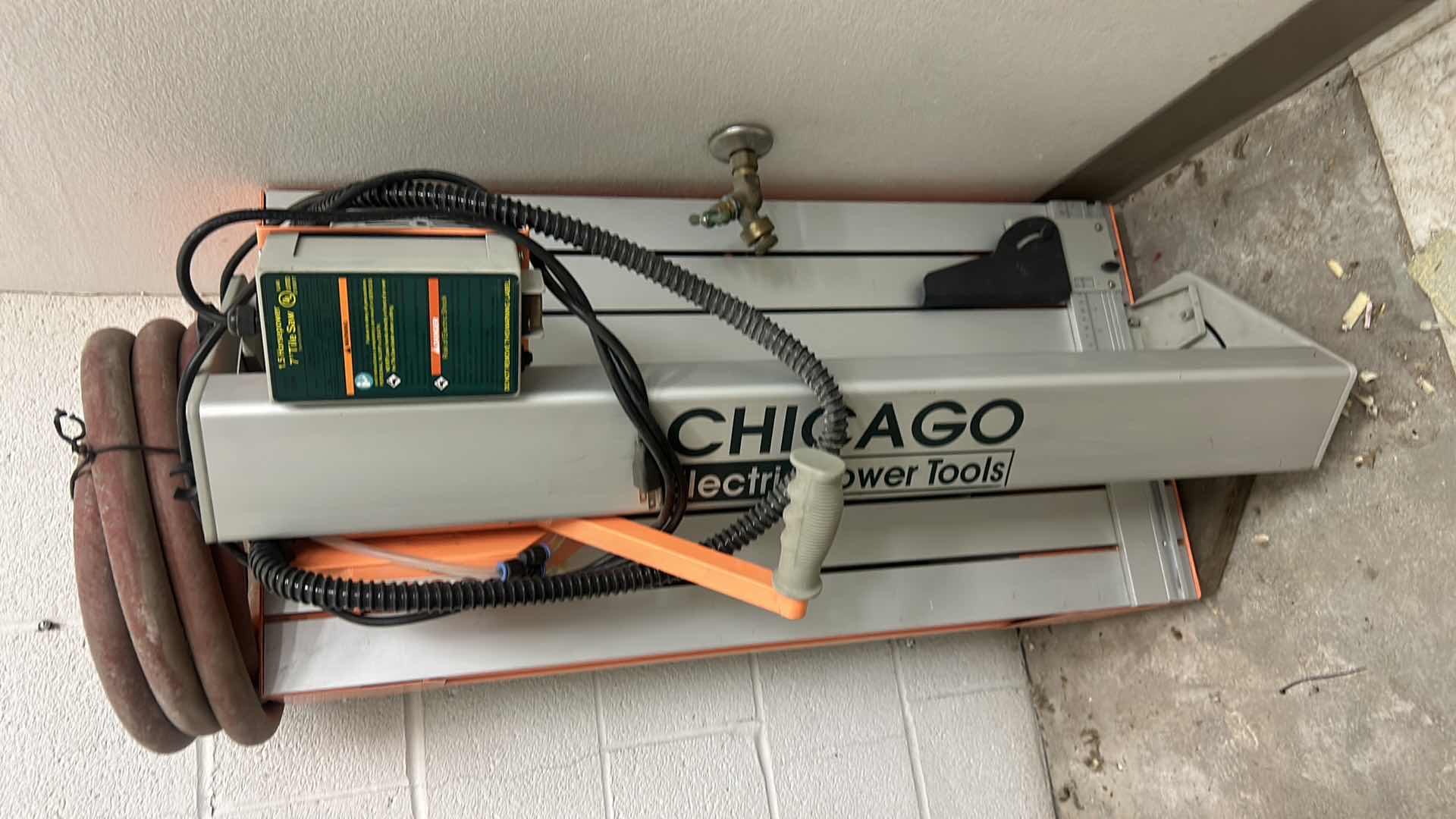 Photo 1 of CHICAGO ELECTRIC POWER TOOLS - 1.5 HORSEPOWER 7” TILE CUTTER