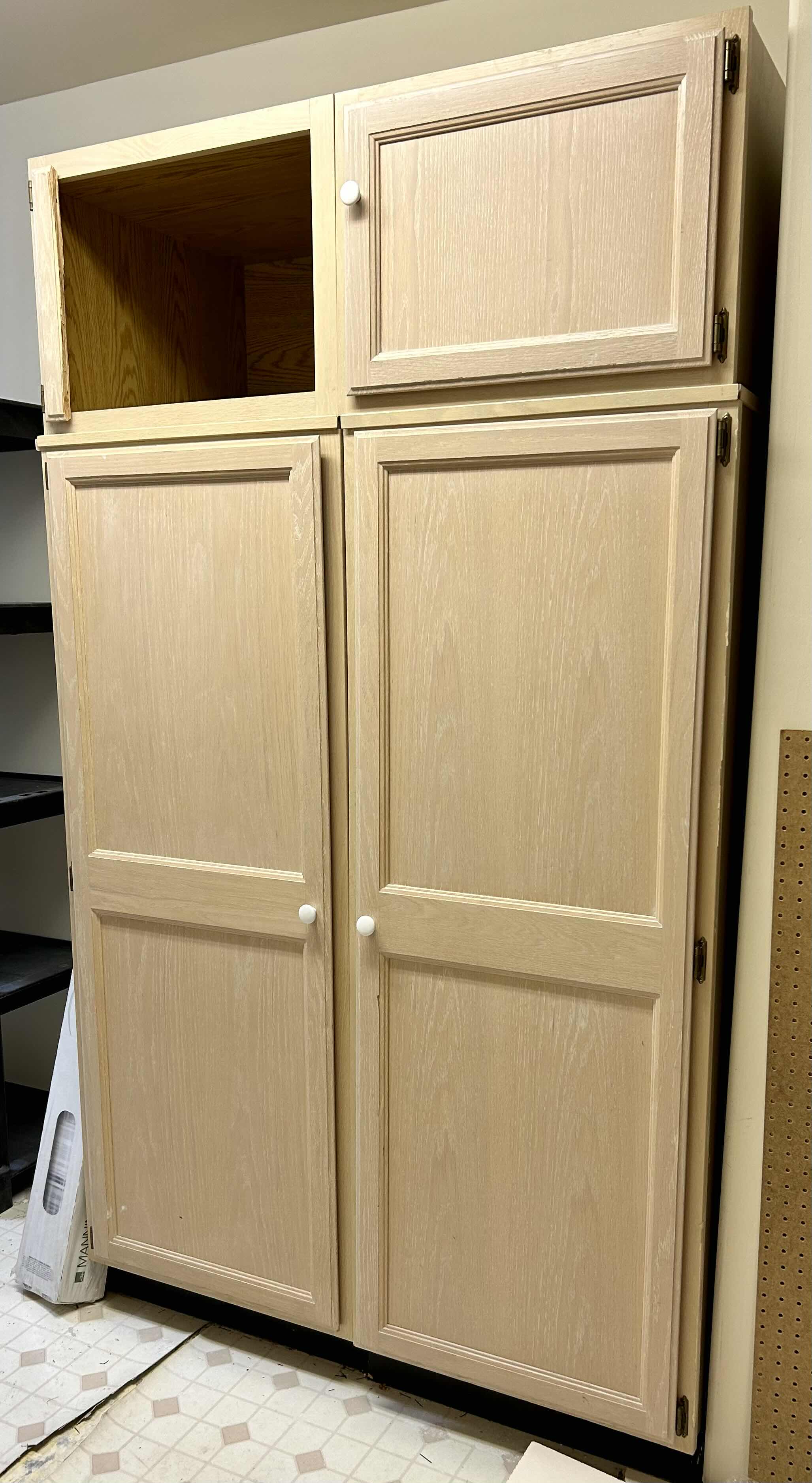 Photo 1 of LARGE LIGHT BROWN PANTRY/STORAGE ORGANIZATION 48”X25 H7’