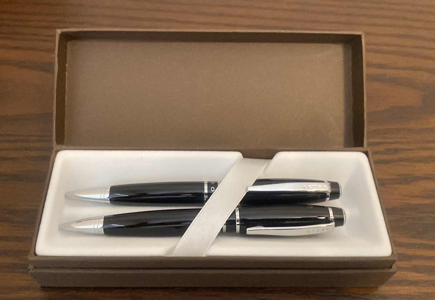 Photo 1 of CROSS BLACK & SILVER PEN & PENCIL SET