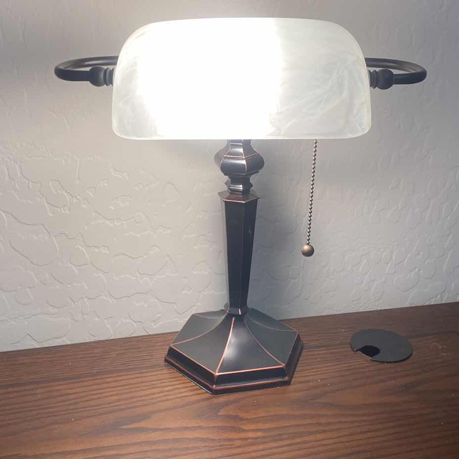 Photo 1 of BRONZE COLOR DESK LAMP 13 1/2” x 16”