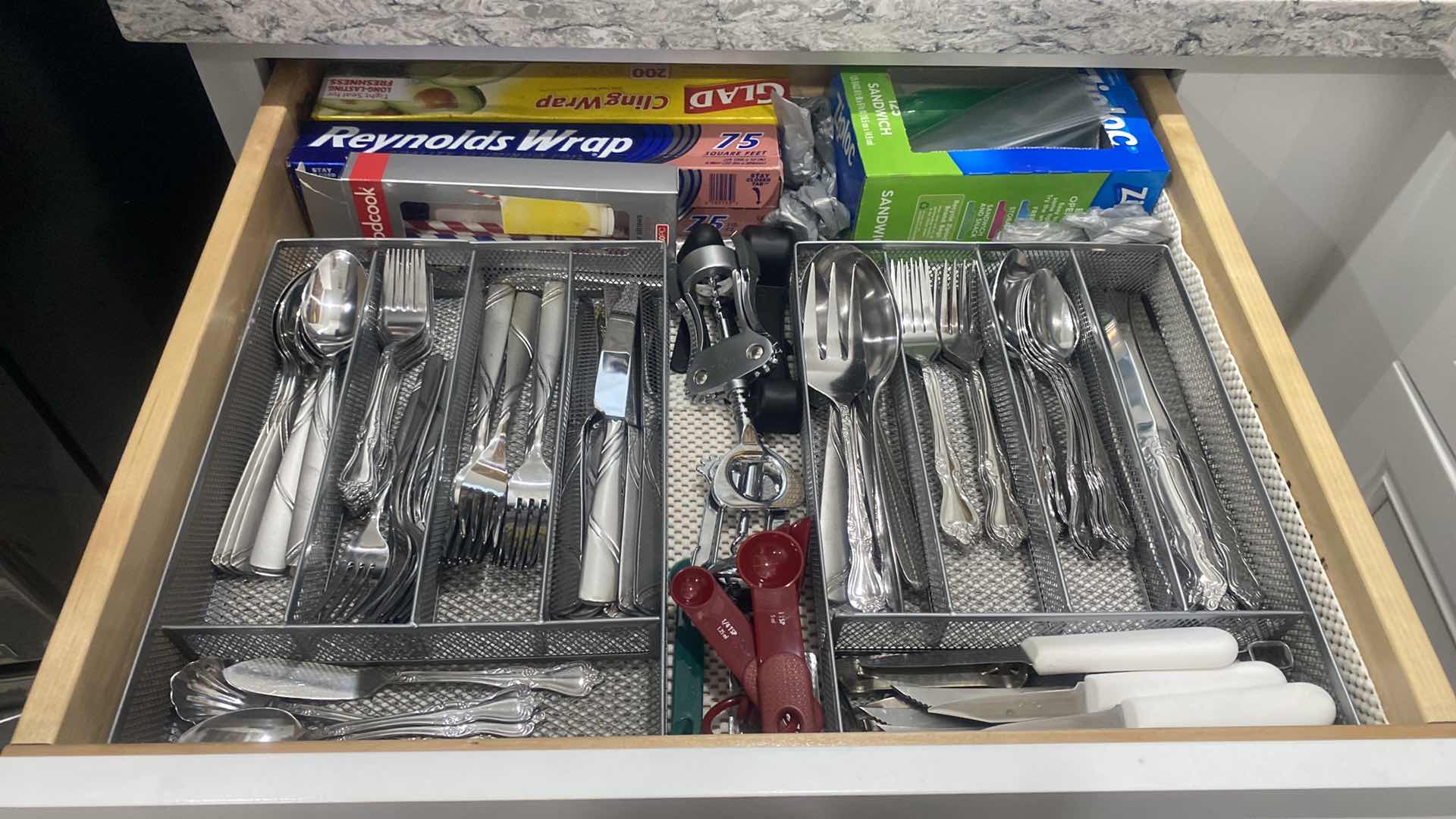 Photo 1 of CONTENTS KITCHEN DRAWER- SILVERWARE & WRAPS