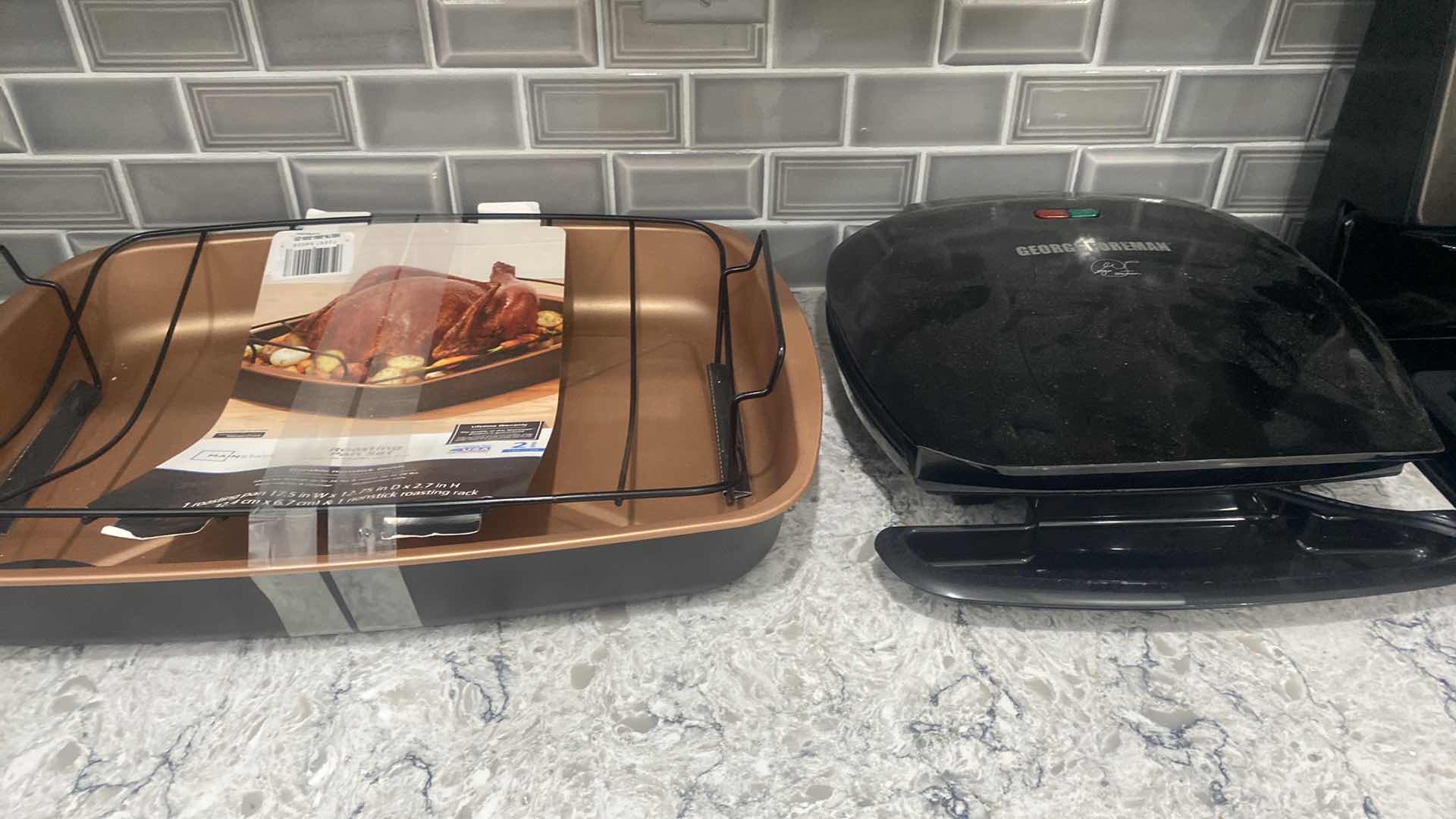 Photo 1 of NEW ROASTING PAN & GEORGE FOREMAN GRILL