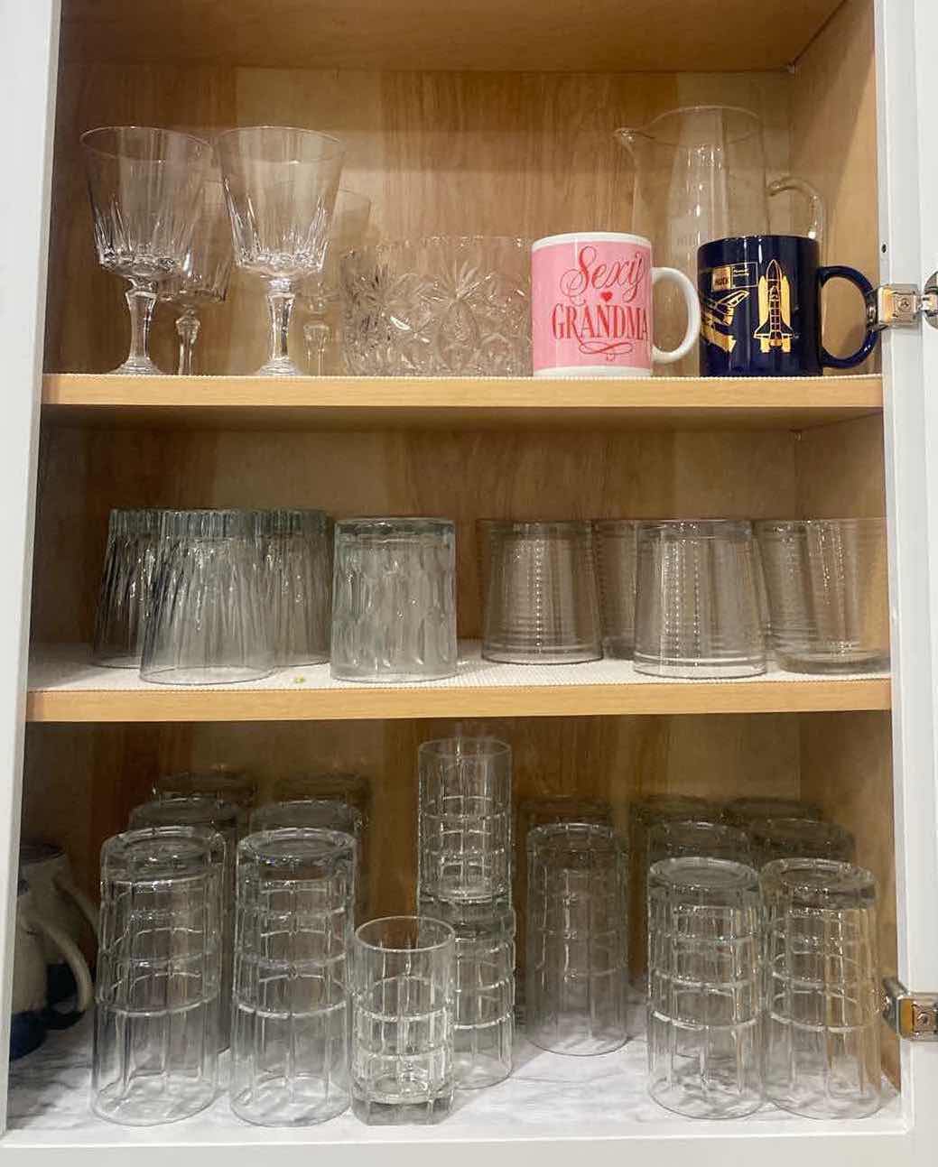 Photo 1 of CONTENTS KITCHEN CABINET - GLASSWARE PITCHER & BOWL