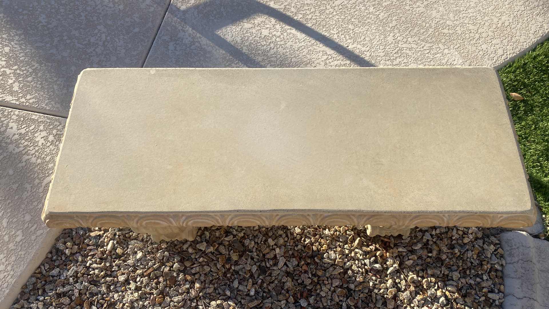 Photo 3 of CONCRETE BENCH SANDSTONE COLOR 40“ x 15“ H 15” (3 available each sold separately)