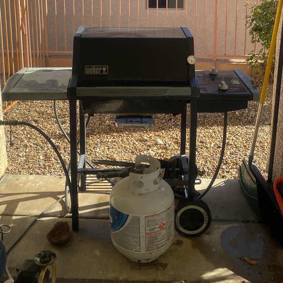 Photo 1 of WEBER GAS GRILL WITH PROPANE TANK