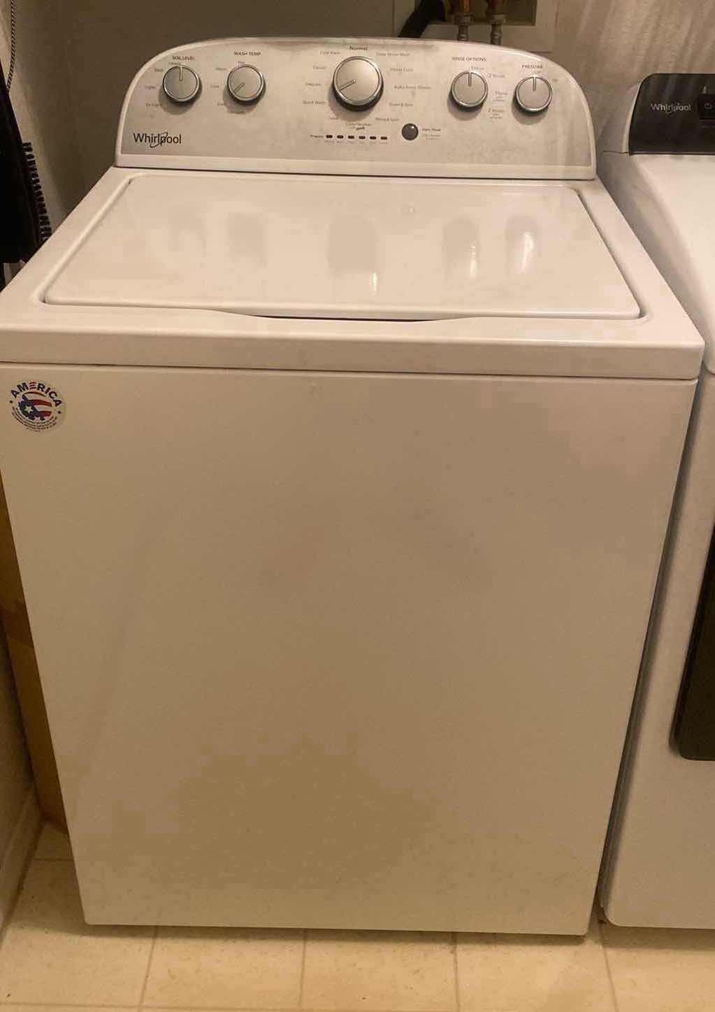 Photo 1 of WHIRLPOOL CLOTHES WASHER MODEL WTW50000DW2