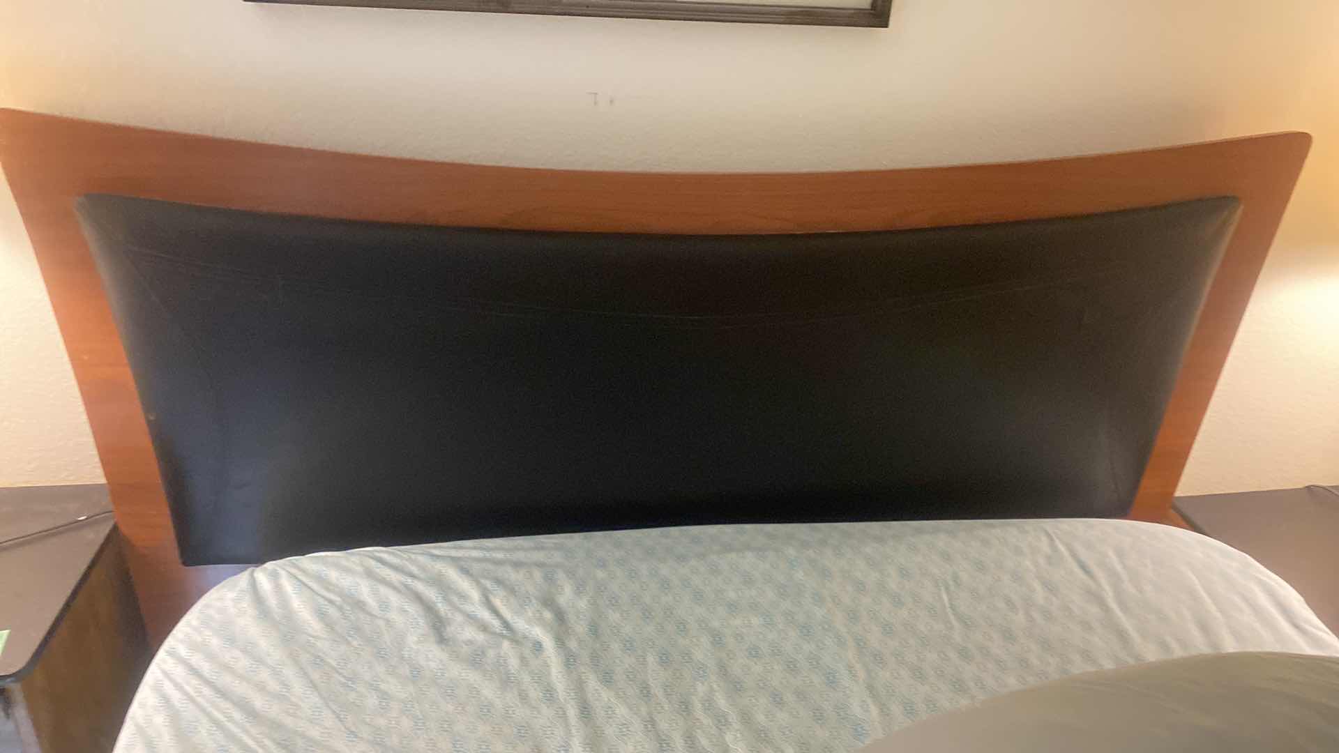 Photo 1 of BONDED LEATHER HEADBOARD  71” x 51” AND METAL BEDFRAME