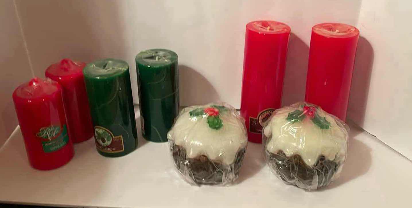 Photo 1 of CHRISTMAS PILLAR CANDLES