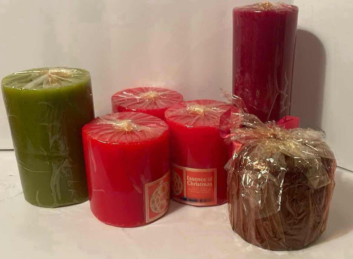 Photo 1 of CHRISTMAS SCENTED PILLAR CANDLES  6”