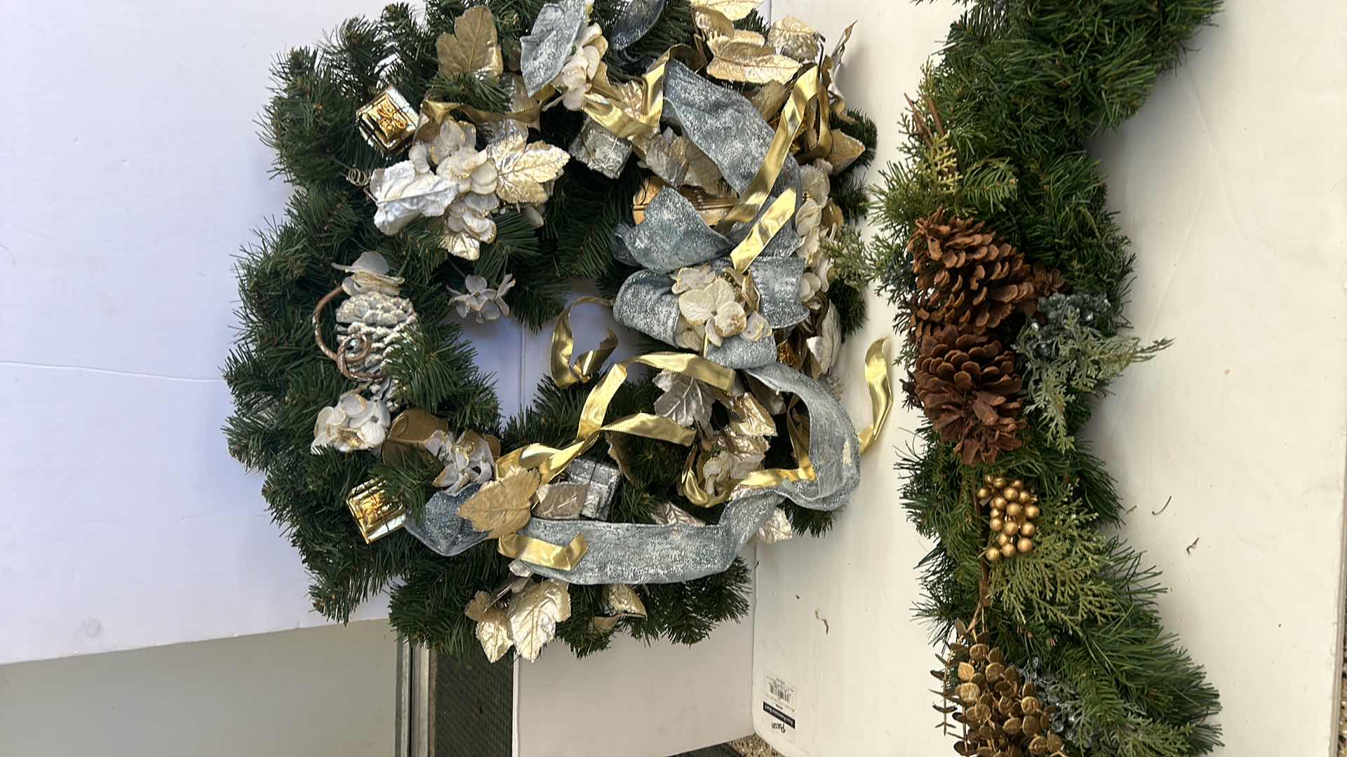 Photo 1 of CHRISTMAS DECOR- WREATH AND SWAG 34”