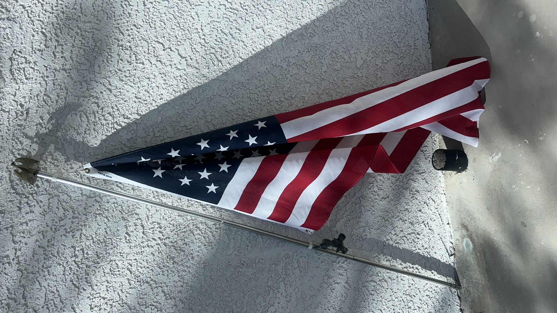 Photo 6 of AMERICAN FLAG ON POLE WITH EAGLE, 3’ X 5’.