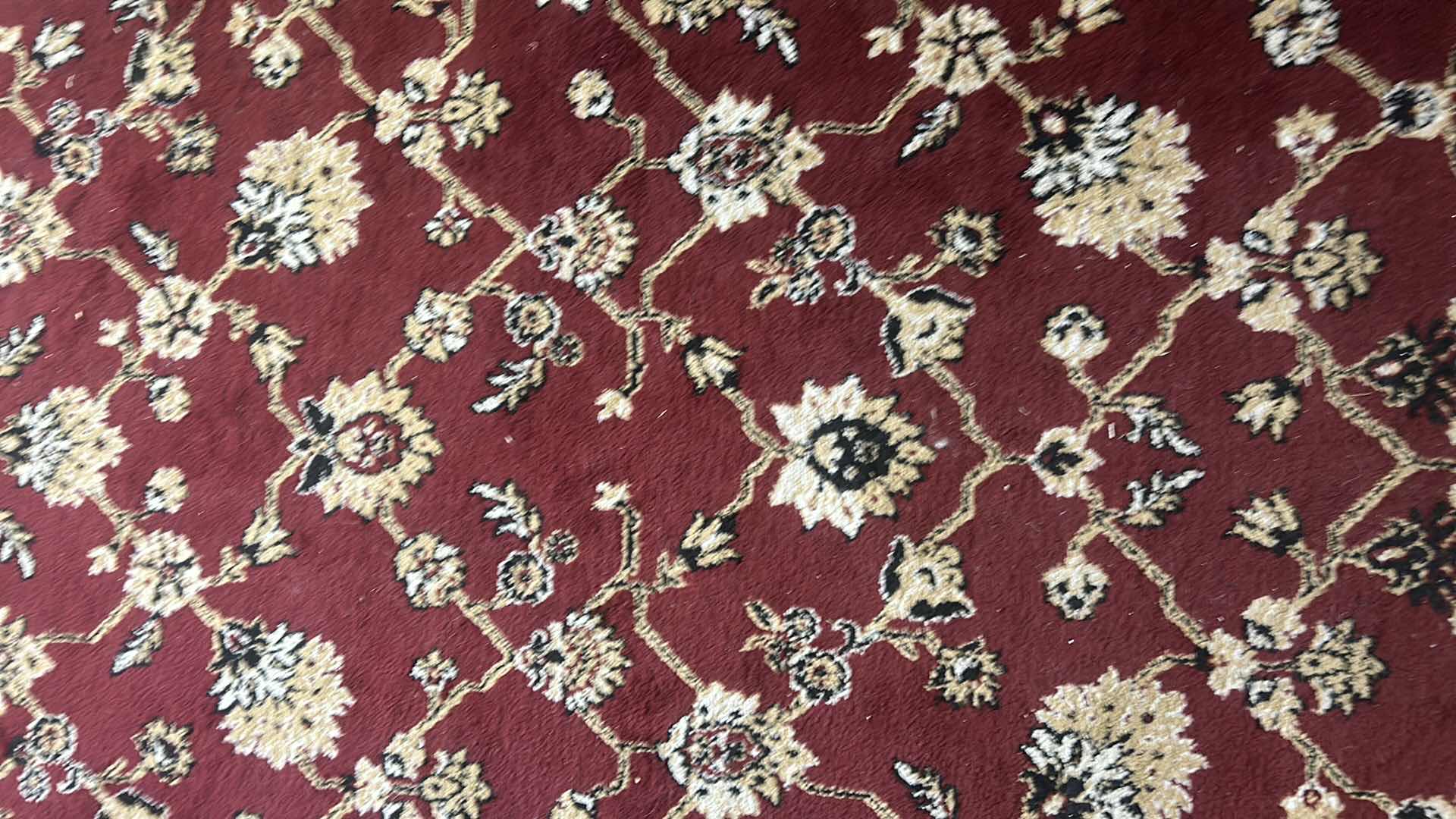 Photo 5 of HOMECITY INC. SUPERIOR BURGUNDY’S AREA RUG DESIGN / KINGFIELD 5’ X 8’.