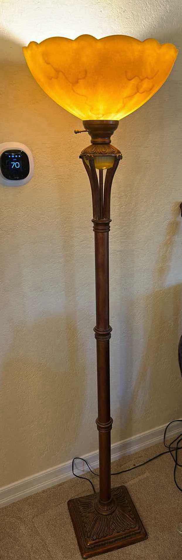 Photo 1 of 6' TORCHIERE FLOOR LAMP 