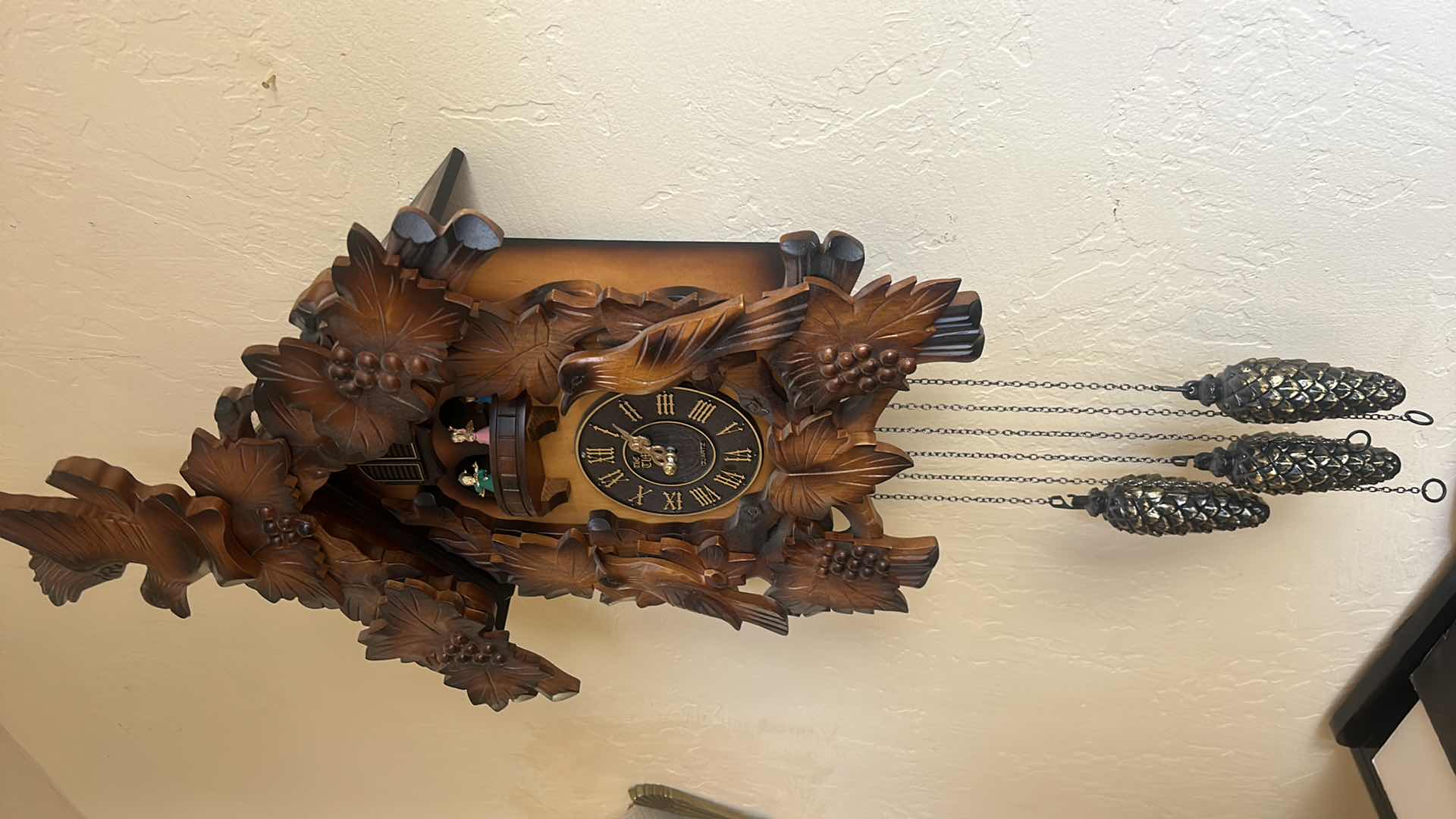 Photo 2 of THE TIME COMPANY WOOD COOKOO CLOCK 19” x H3’