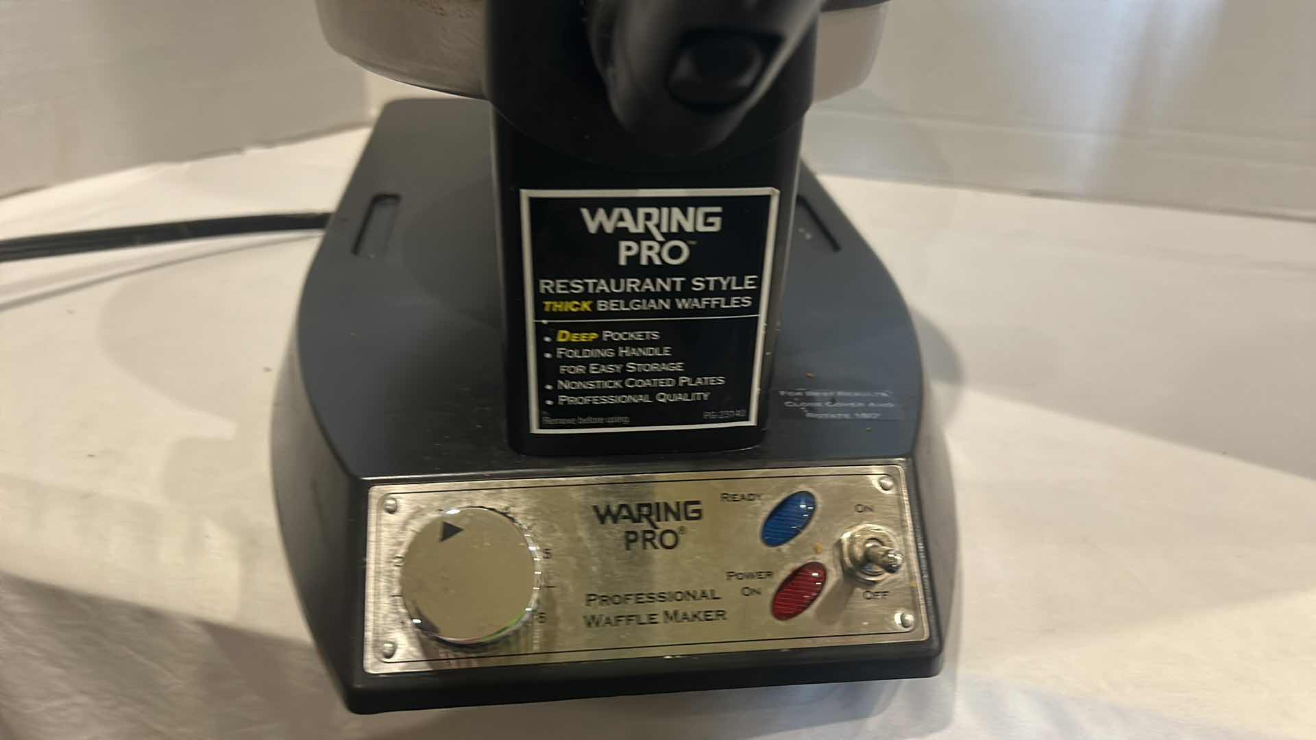 Photo 2 of WARING PRO RESTAURANT STYLE WAFFLE MAKER