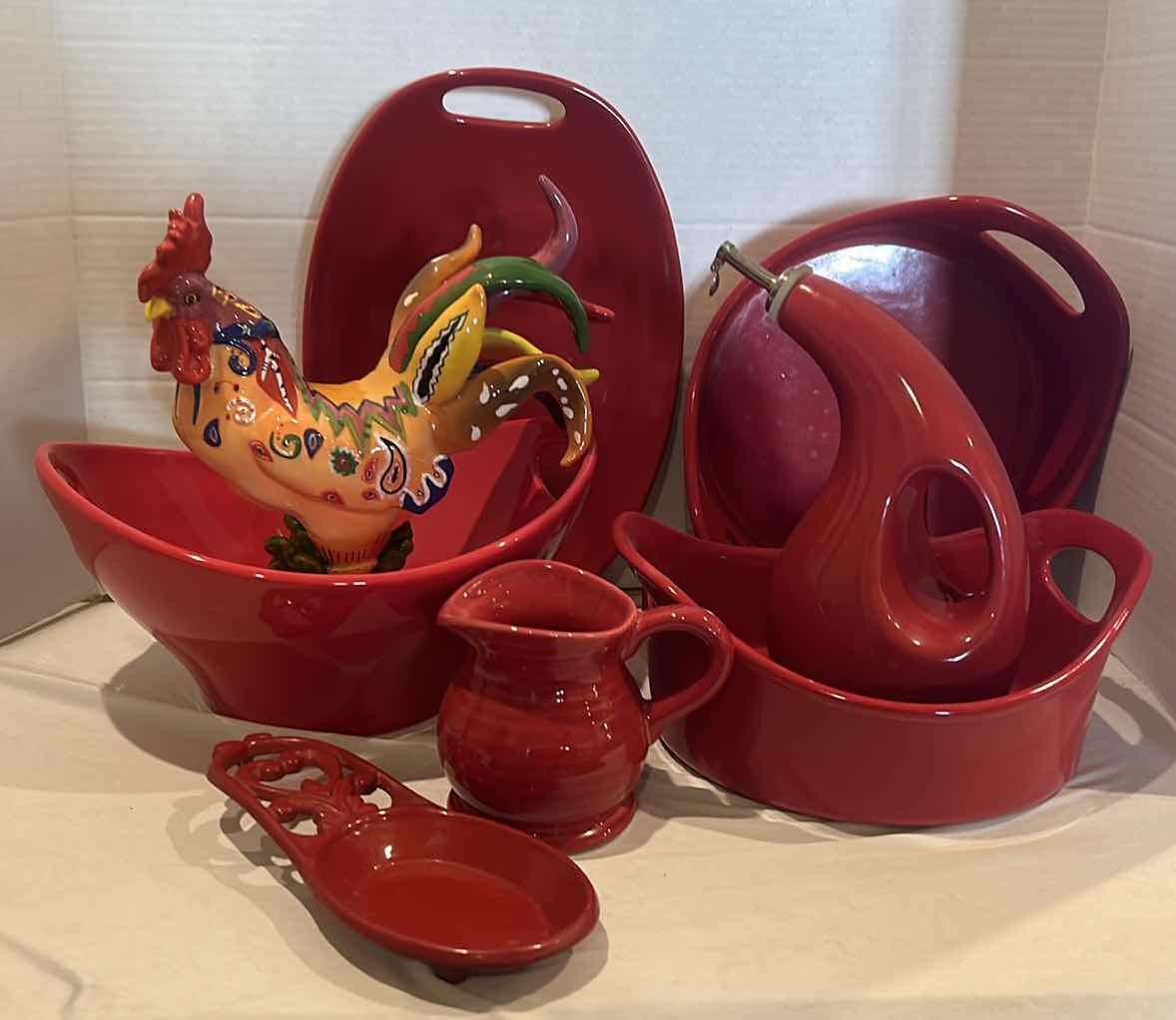 Photo 1 of RED KITCHEN SERVING-WARE AND DECOR