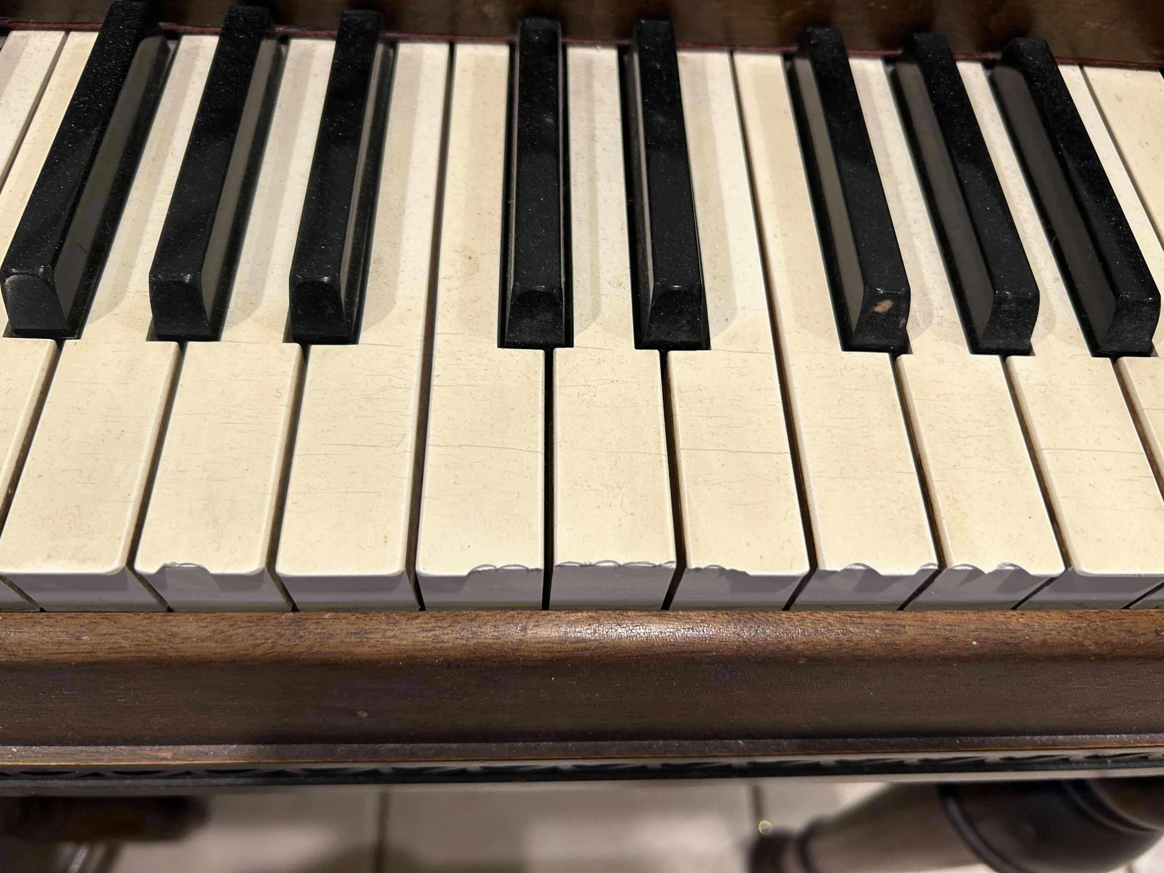 Photo 6 of FISCHER NEW YORK PIANO IN OAK STAIN (BAR STOOL SOLD SEPARATELY) 57” X 23” H 38”
