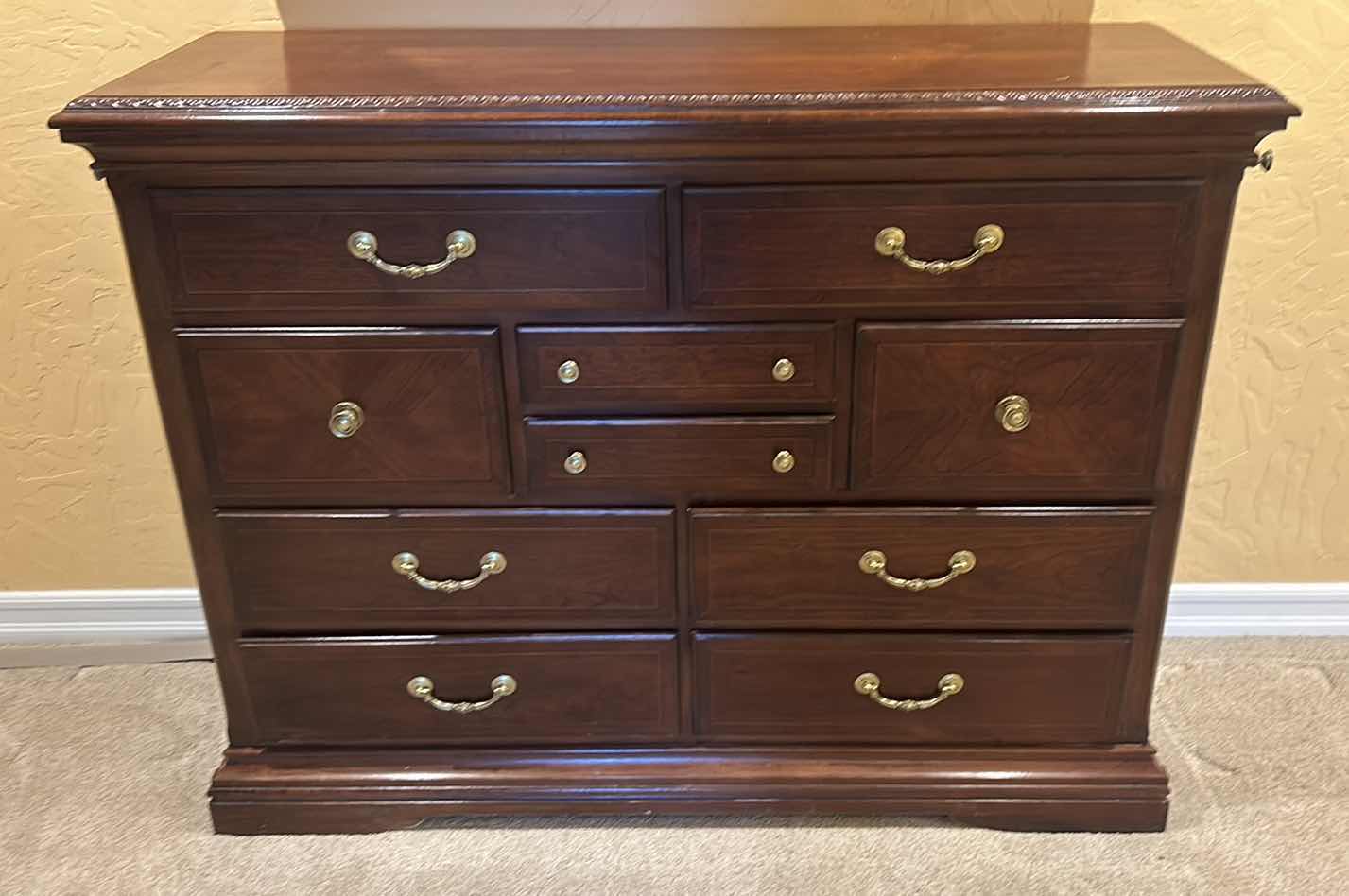 Photo 1 of YOUR HOME WOOD 10-DRAWER DRESSER 2 WITH FELT LINING 54” X 18” X H 42”.