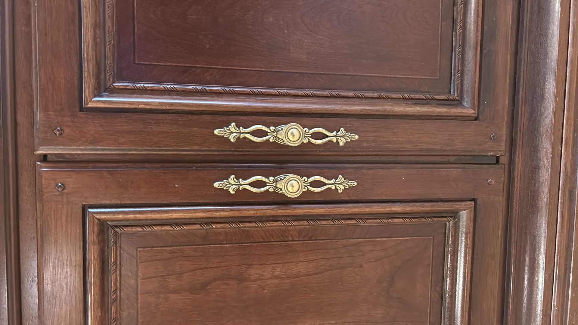 Photo 3 of 13 DRAWER WALNUT DRESSER WITH MIRROR (DRESSER 65” X 18” X H 39”.