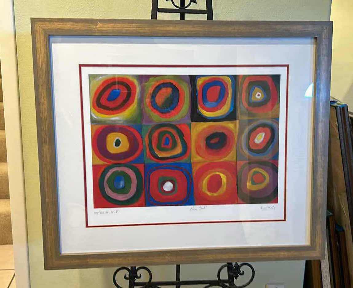 Photo 1 of FRAMED ART FARBSTUDIE QUADRATE 32  x 27