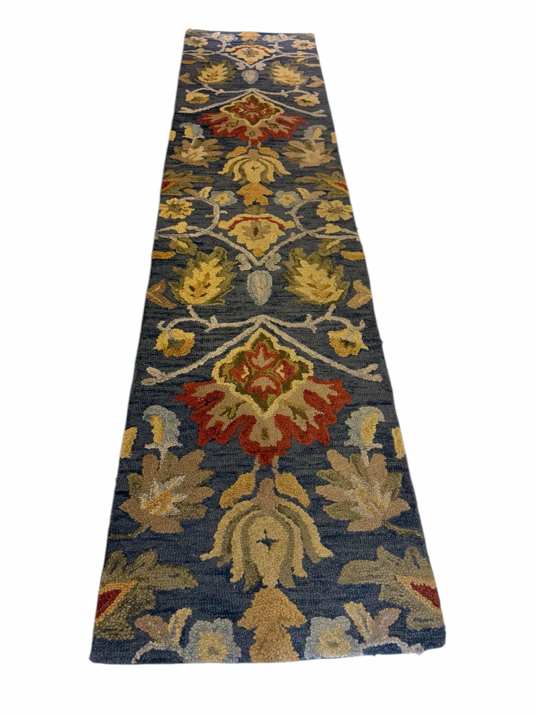 Photo 1 of SAFAVIEH HERITAGE BLOSSOM NAVY MULTI COLOR RUG RUNNER  2’3” x 10”