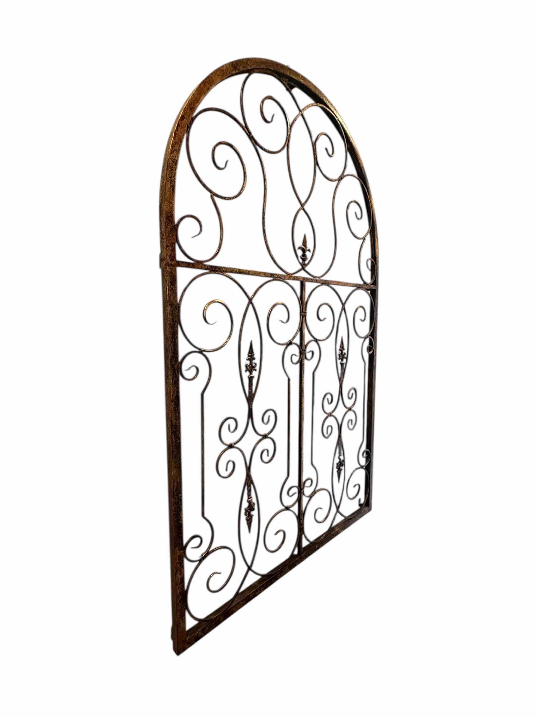 Photo 1 of HEAVY RUSTIC BRONZE GATE DESIGN WALL DECOR 43” x 69”