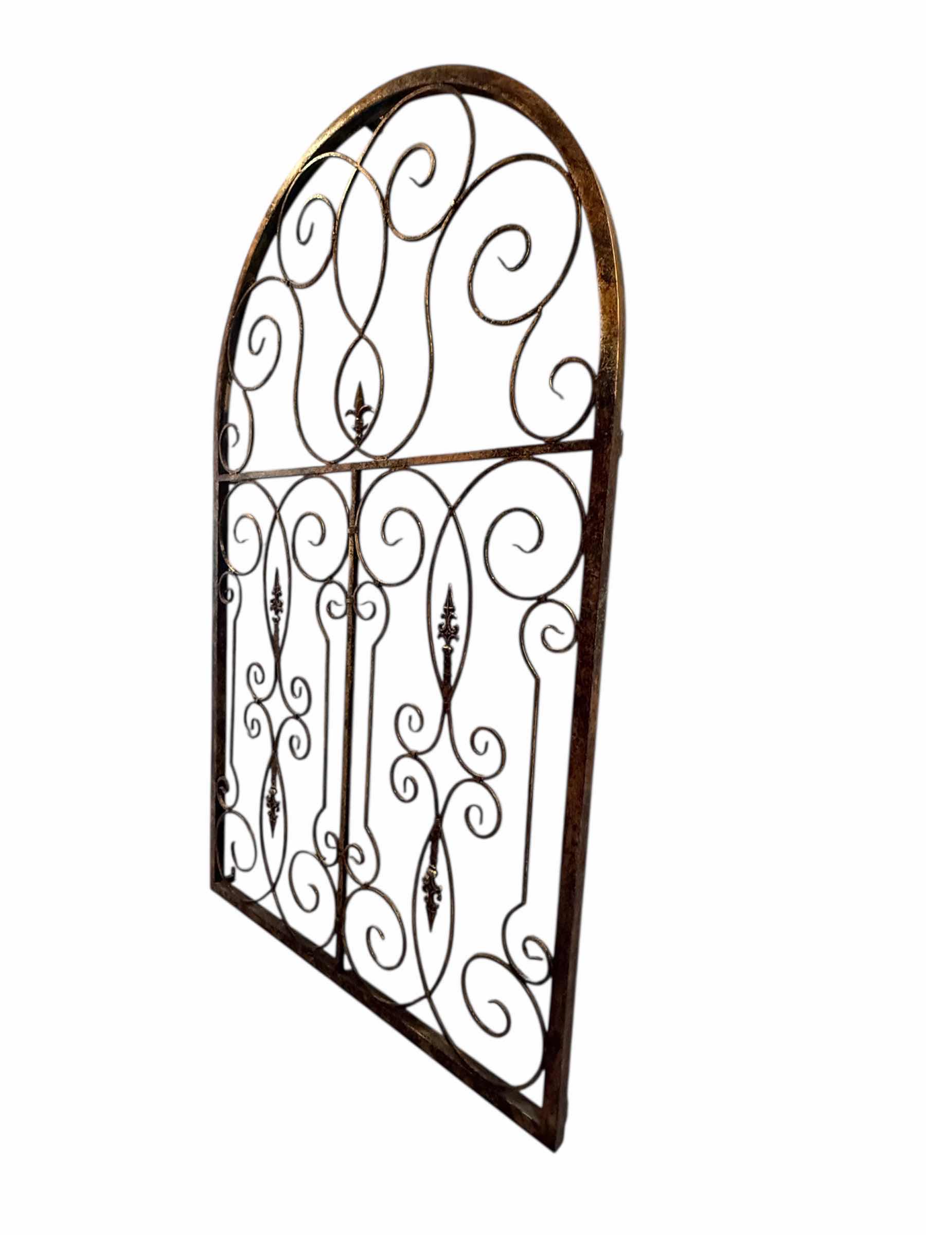 Photo 1 of HEAVY RUSTIC BRONZE GATE DESIGN WALL DECOR 43” x 69”