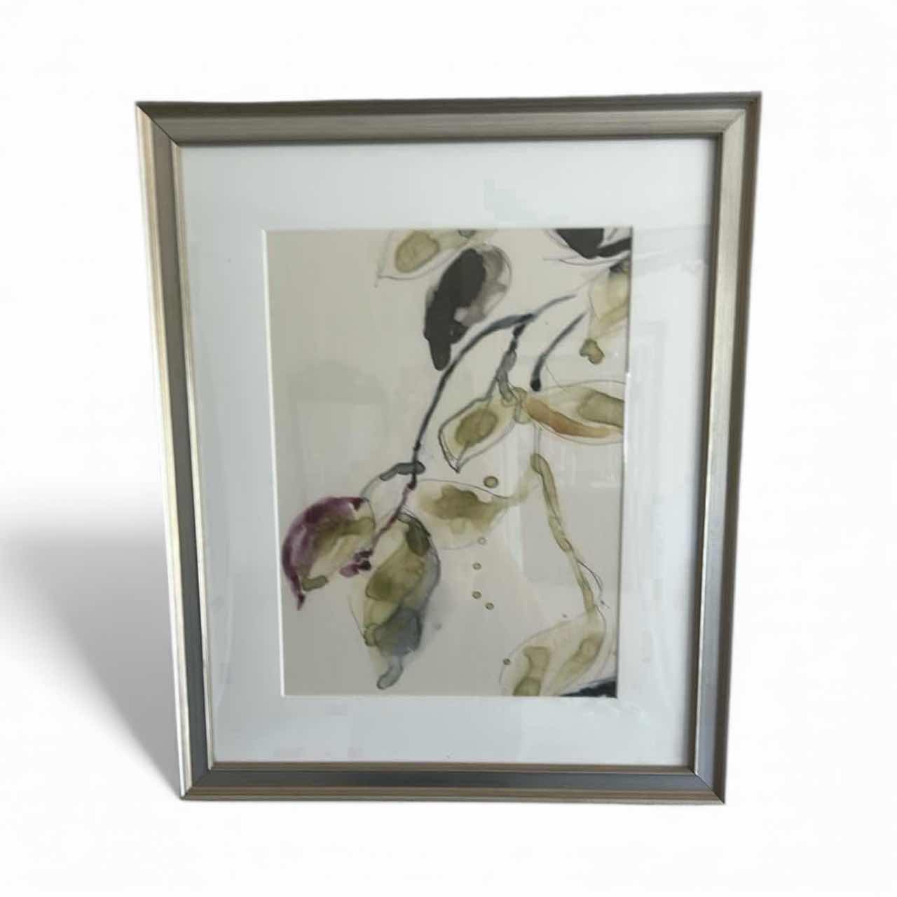 Photo 1 of SILVER FRAMED HAND CRAFTED WATERCOLOR ARTWORK 17 1/2“ x H21 1/2“