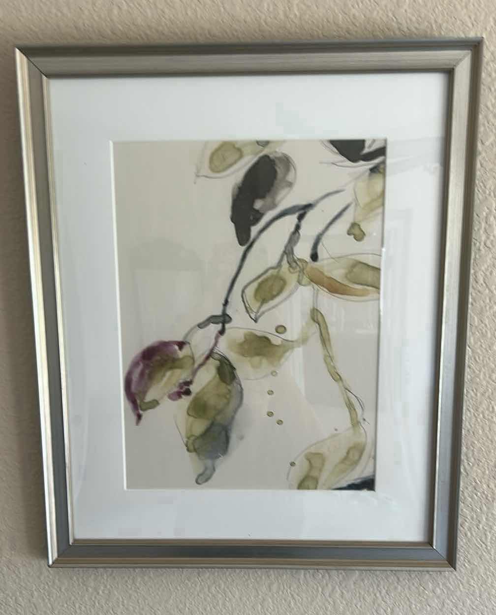 Photo 1 of SILVER FRAMED HAND CRAFTED WATERCOLOR ARTWORK 17 1/2“ x H21 1/2“