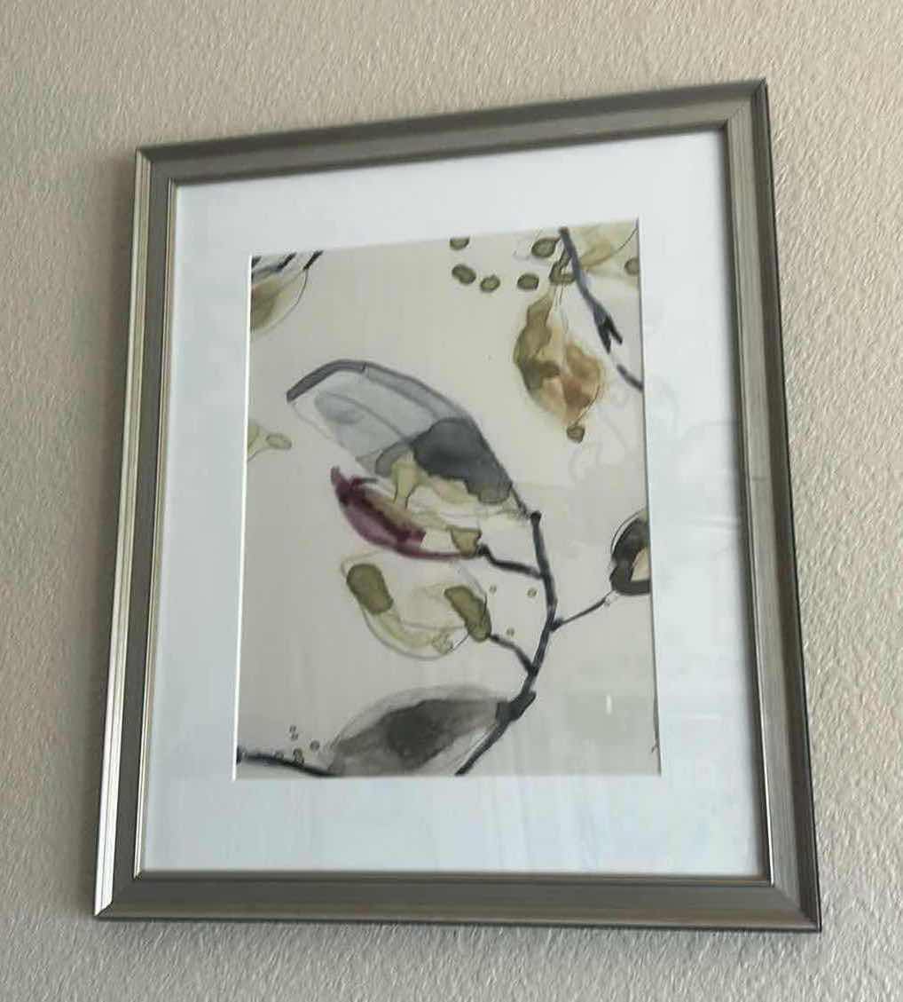 Photo 1 of SILVER FRAMED HAND CRAFTED WATERCOLOR ARTWORK 17 1/2“ x H21 1/2“