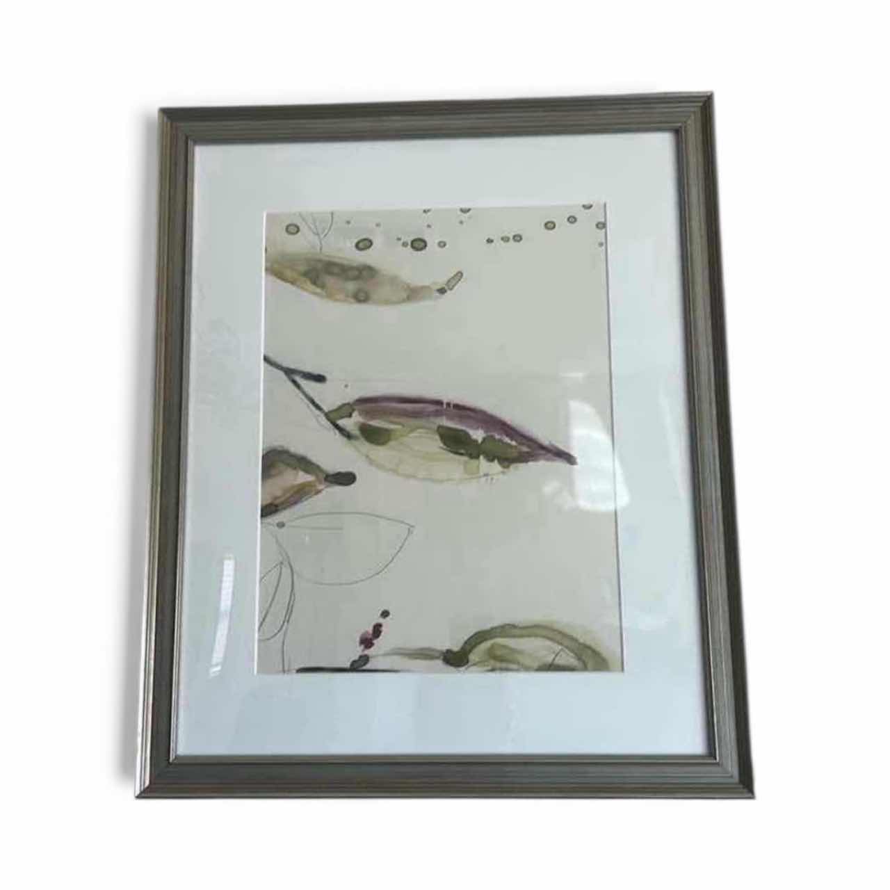 Photo 1 of SILVER FRAMED HAND CRAFTED WATERCOLOR ARTWORK 17 1/2“ x H21 1/2“