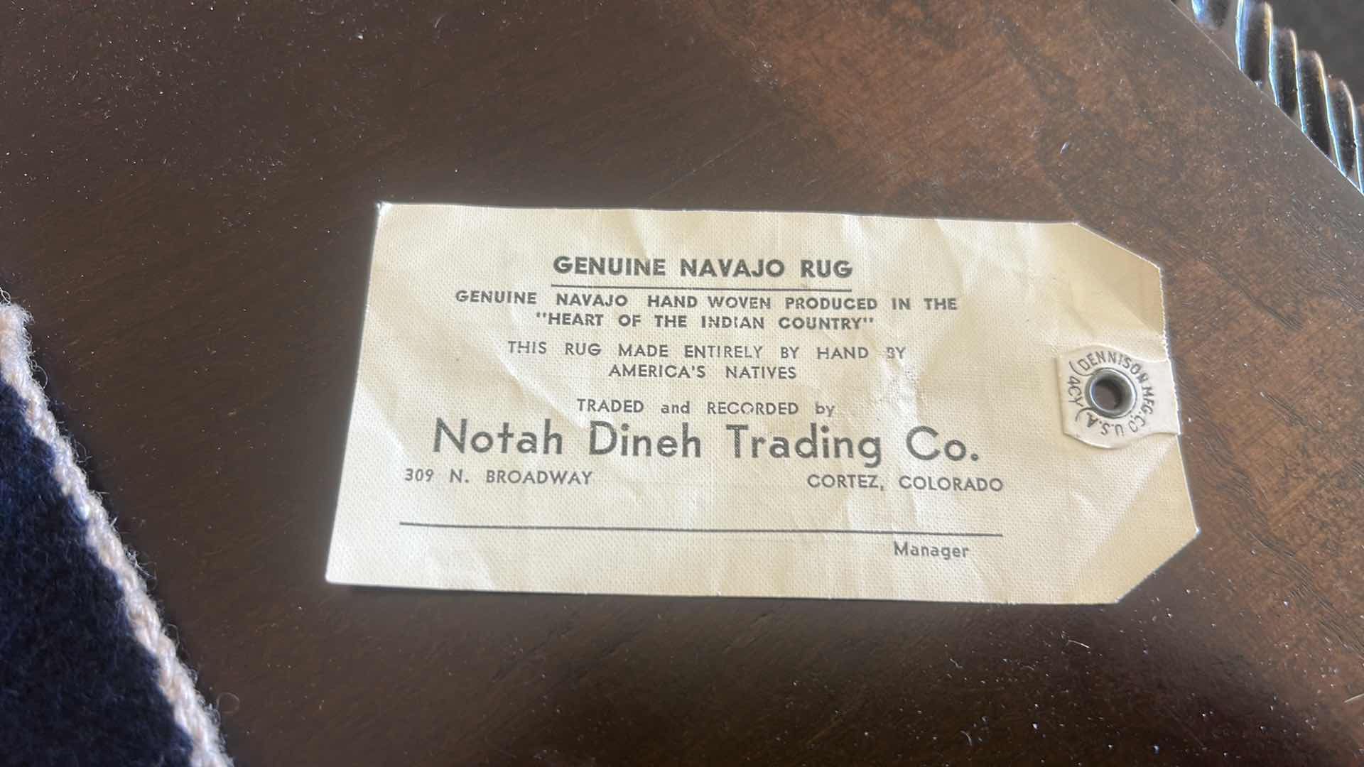 Photo 1 of GENUINE NAVAJO RUG 18” x 16”