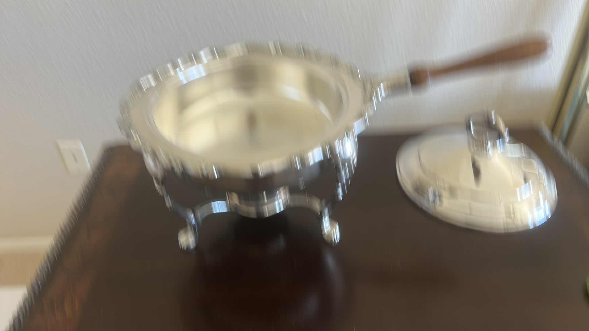 Photo 1 of B ROGERS SILVER PLATED CHAFING DISH AND PAN