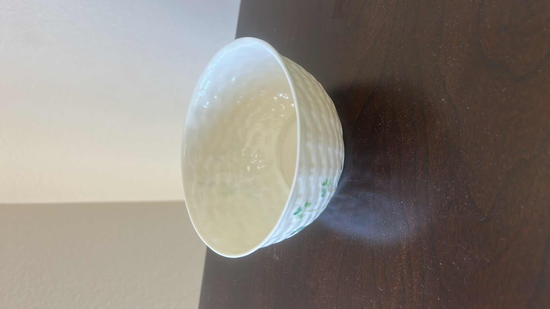Photo 1 of BELEEK PORCELAIN BOWL  5.25” X H3”
