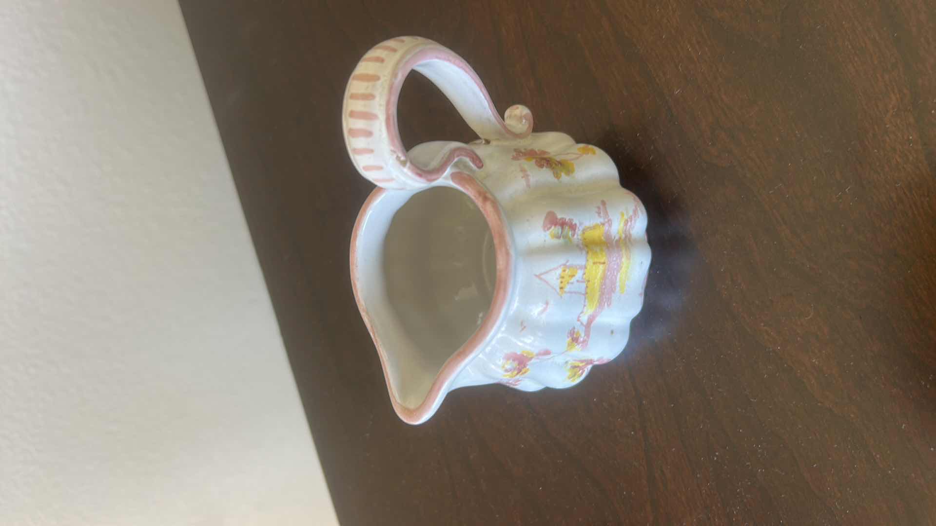 Photo 1 of FIRENZE ITALY SIGNED PORCELAIN HAND PAINTED CREAMER