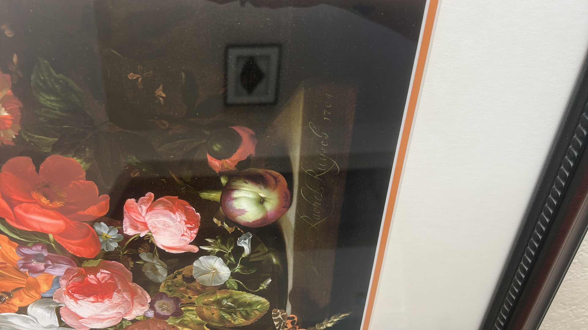 Photo 1 of WOOD FRAMED FLORAL STILL LIFE ARTWORK 28” x 33”