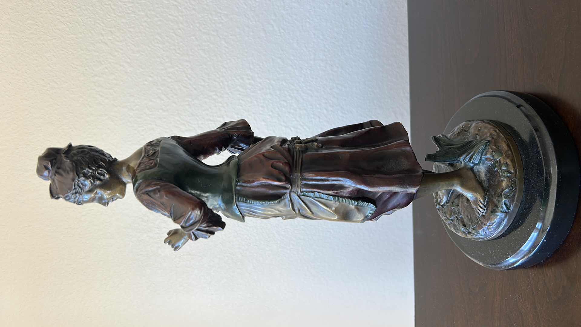 Photo 1 of BRONZE SCULPTURE “MOREAU” (1869-1943)  H18” FEMALE FIGURAL 
VALUED $ 500- $1000