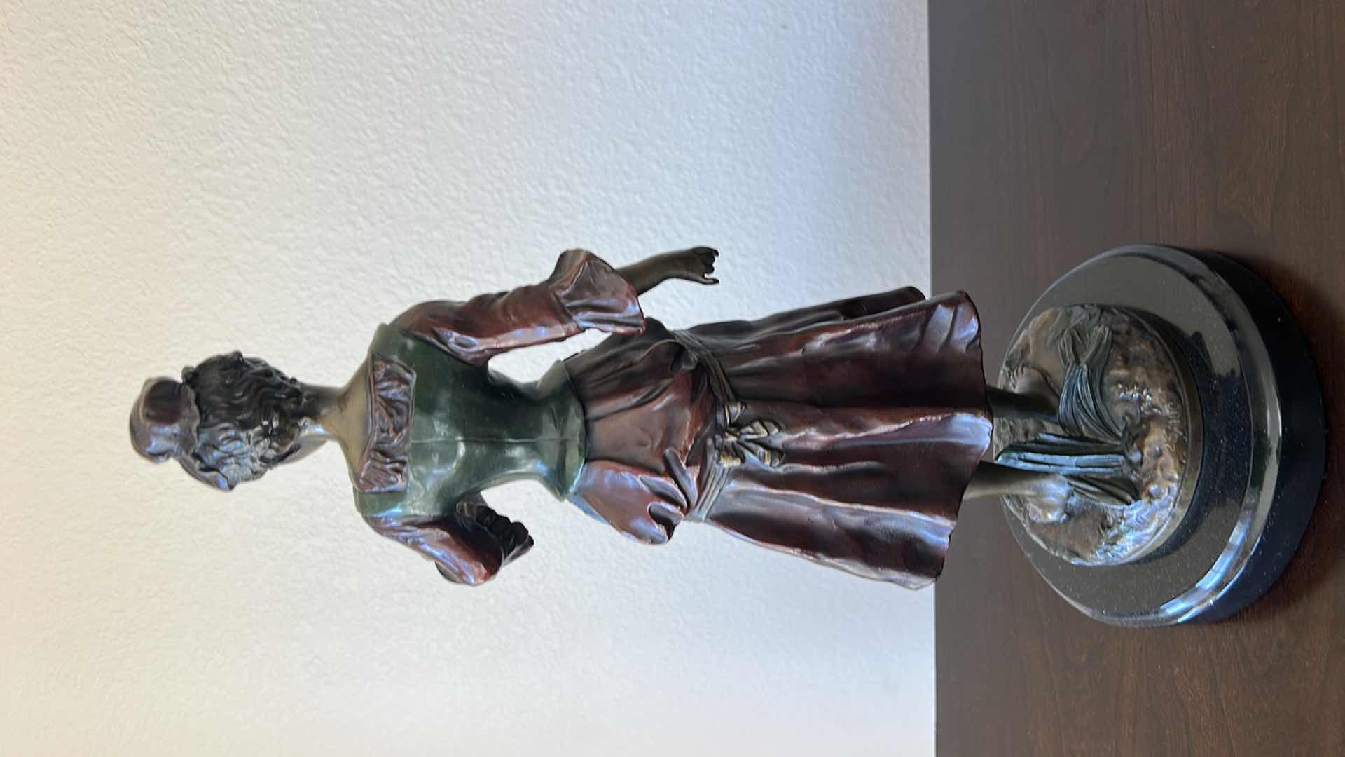 Photo 1 of BRONZE SCULPTURE “MOREAU” (1869-1943)  H18” FEMALE FIGURAL 
VALUED $ 500- $1000