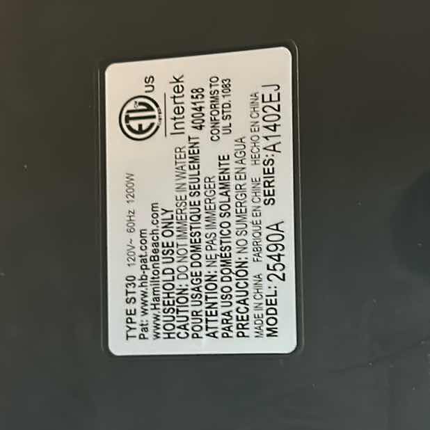 Photo 1 of HAMILTON BEACH DUAL BREAKFAST SANDWICH MAKER $90