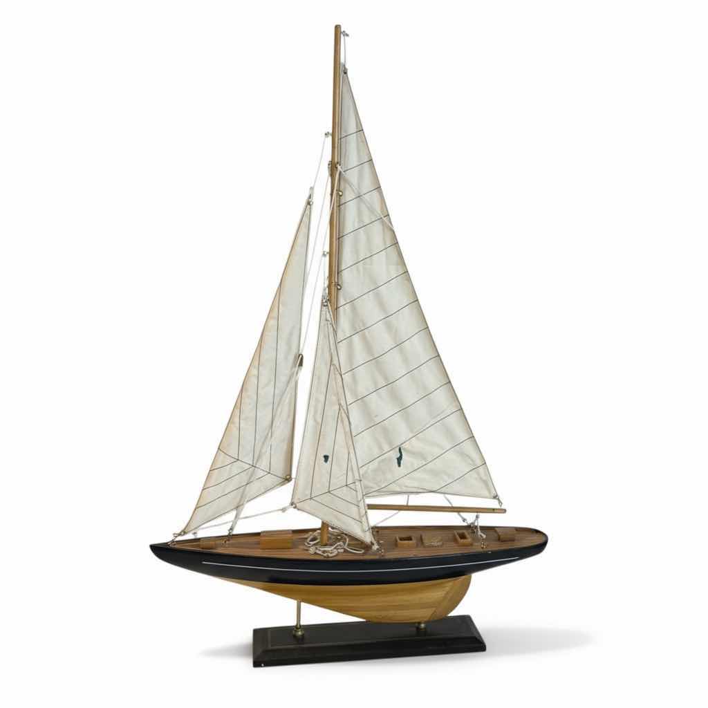 Photo 1 of WOODEN MODEL SAILBOAT H24”