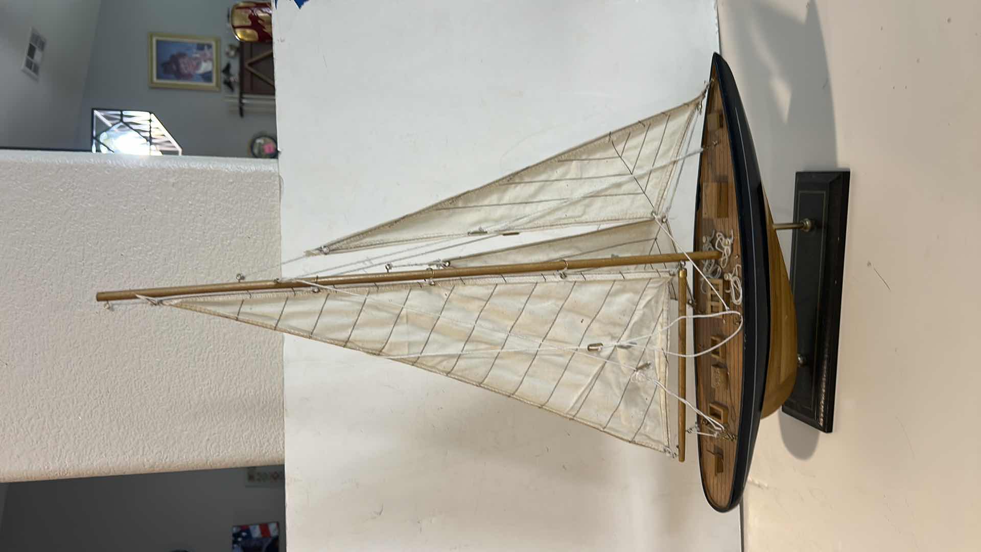 Photo 1 of WOODEN MODEL SAILBOAT H24”