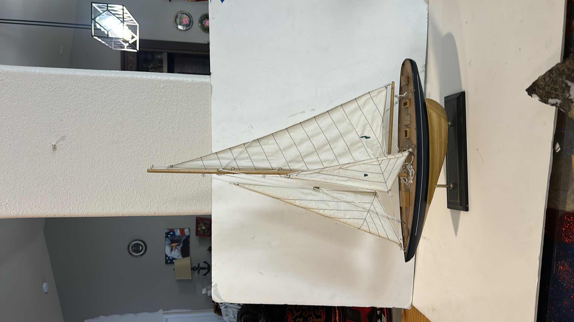 Photo 1 of WOODEN MODEL SAILBOAT H24”