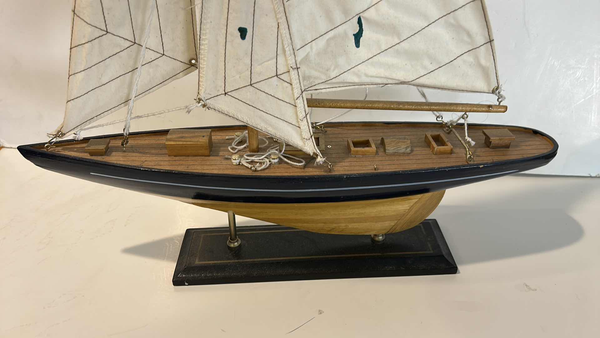 Photo 1 of WOODEN MODEL SAILBOAT H24”