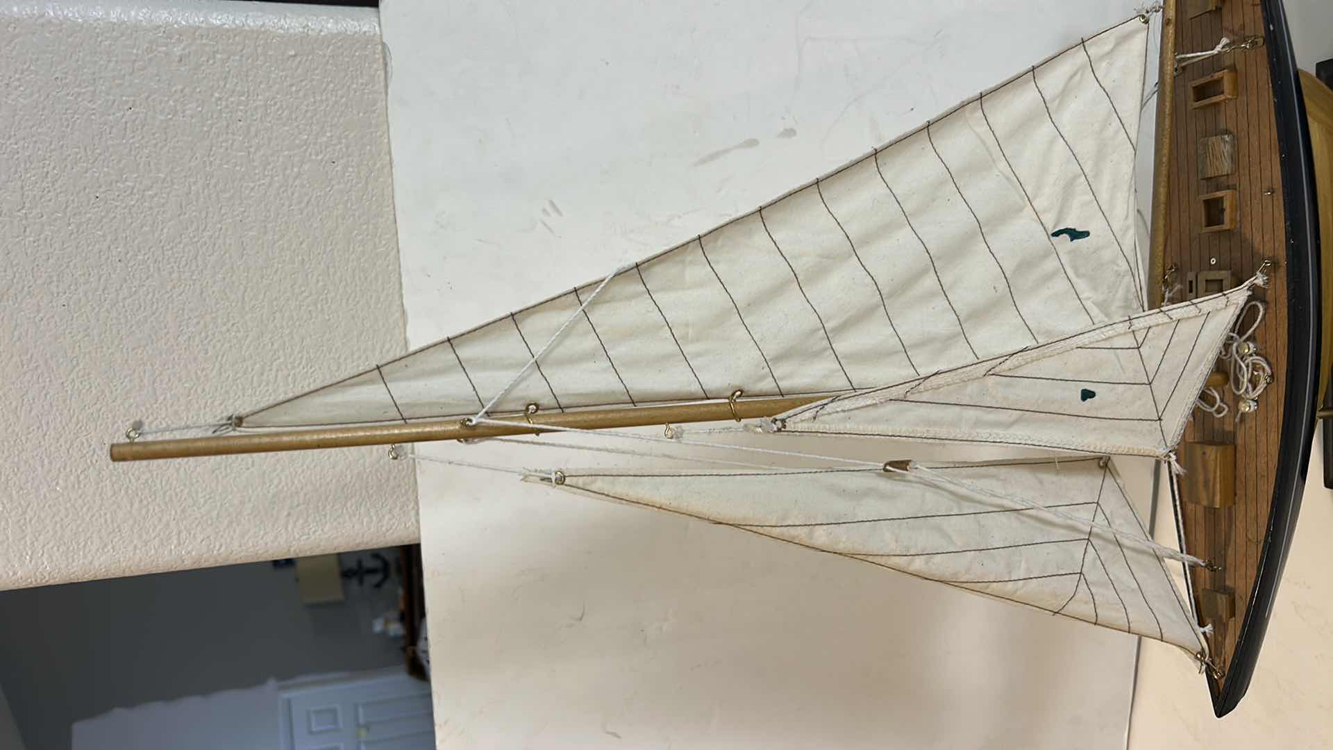 Photo 1 of WOODEN MODEL SAILBOAT H24”