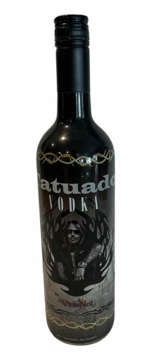 Photo 1 of SIGNED EMPTY VODKA BOTTLE “VINCE NEIL” MOTLEY CREW