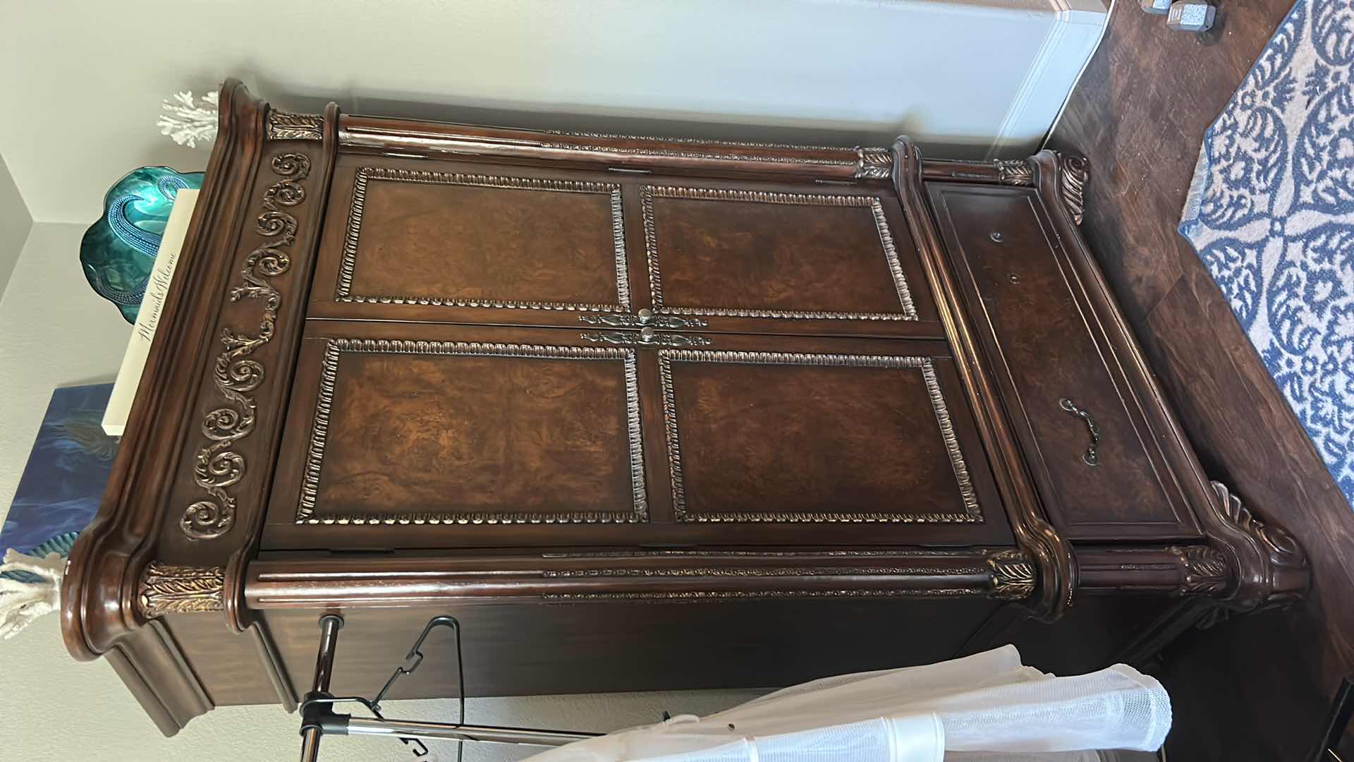 Photo 1 of THE BEST MASTER FURNITURE COMPANY - WOOD ARMOIR/TV CABINET 52” x 25” X H7’