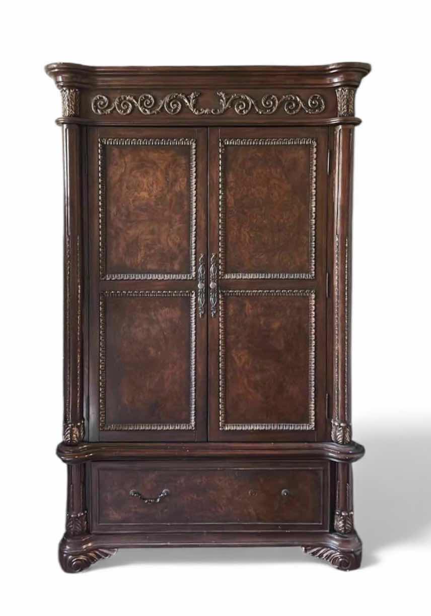 Photo 1 of THE BEST MASTER FURNITURE COMPANY - WOOD ARMOIR/TV CABINET 52” x 25” X H7’